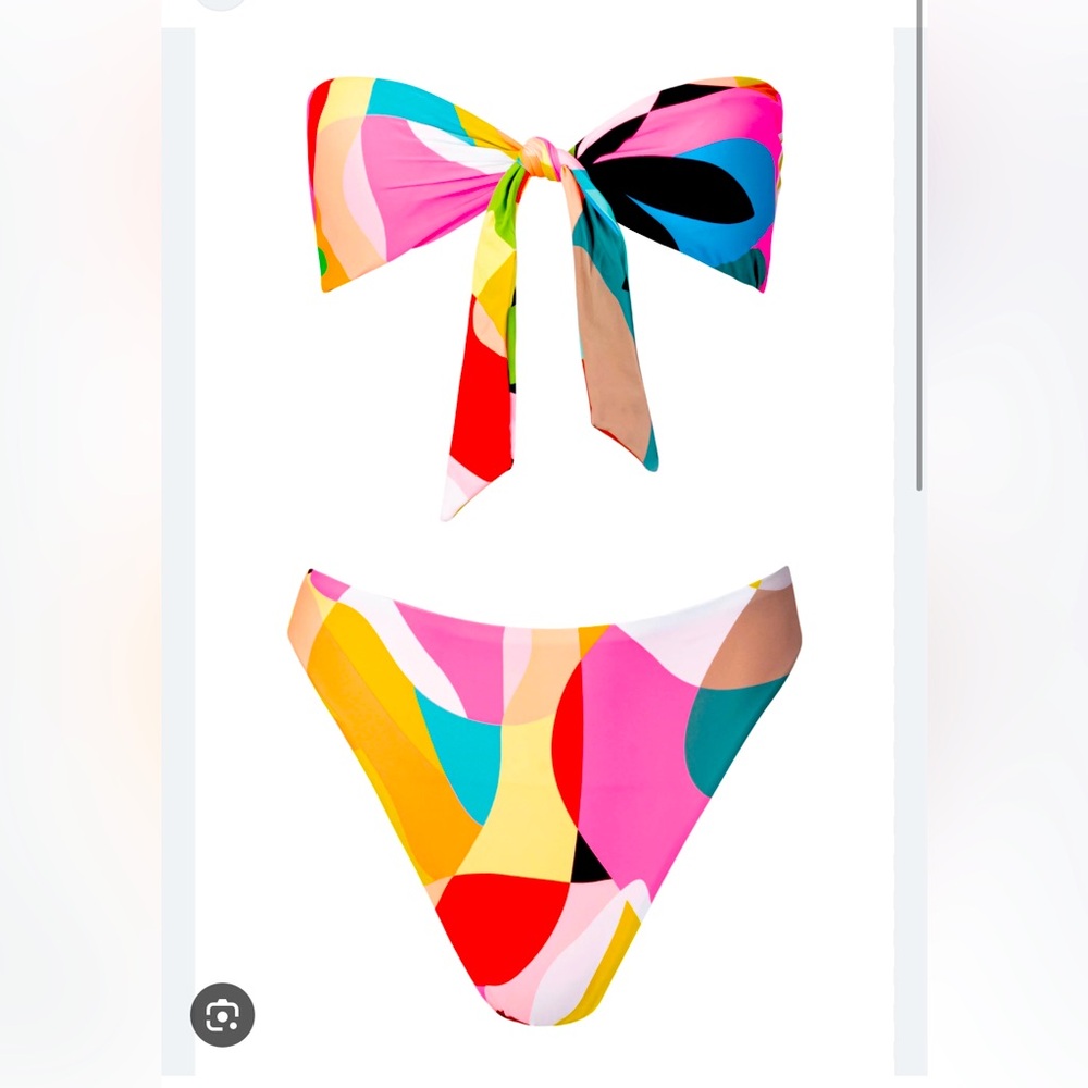 Bright Summer Highwaisted Bikini Set